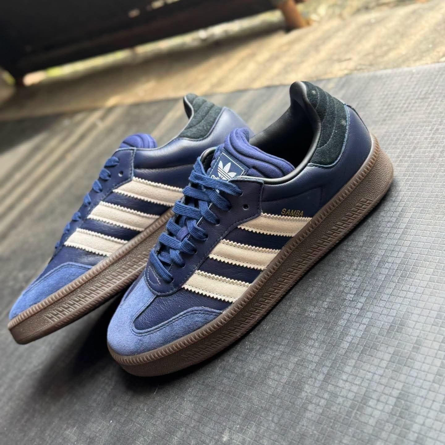 adidas Samba XLG藏蓝米白|厚底桑巴全方位解析
